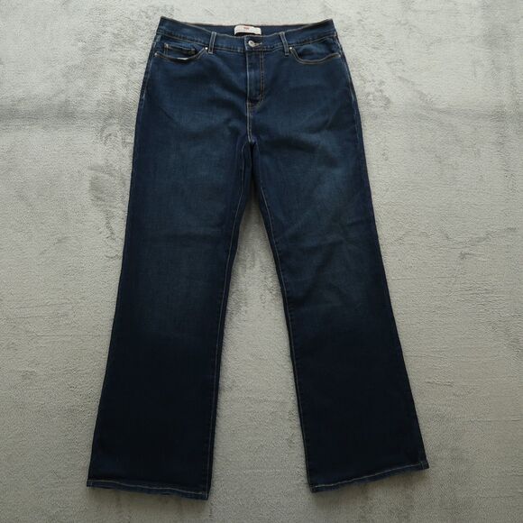 Levi's 512 Jeans Women's 14M Blue High-Rise Slimming Bootcut Denim 32" Inseam - Picture 1 of 16